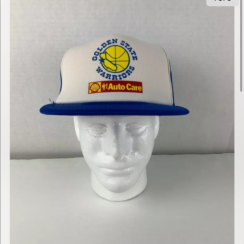 Golden State Warriors Shell Auto Care promo Hat 1988-1996 era flat brim